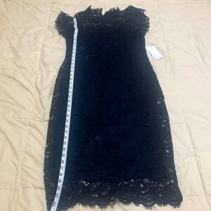 Enfocus Studio Midnight Blue Lace Midi Dress